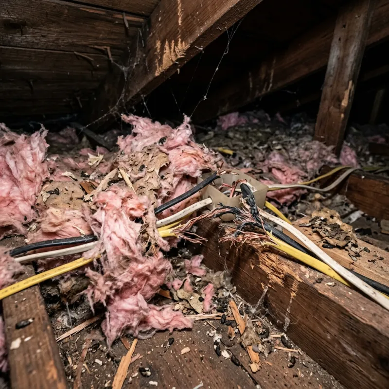 Technicians assessing a Cardigan property for a large animal recovery
